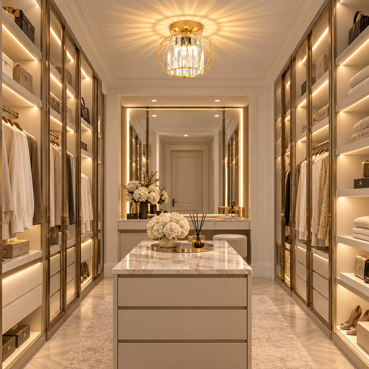 Compact Glass Rod Flush Ceiling Light – view 6 | BROKLEN