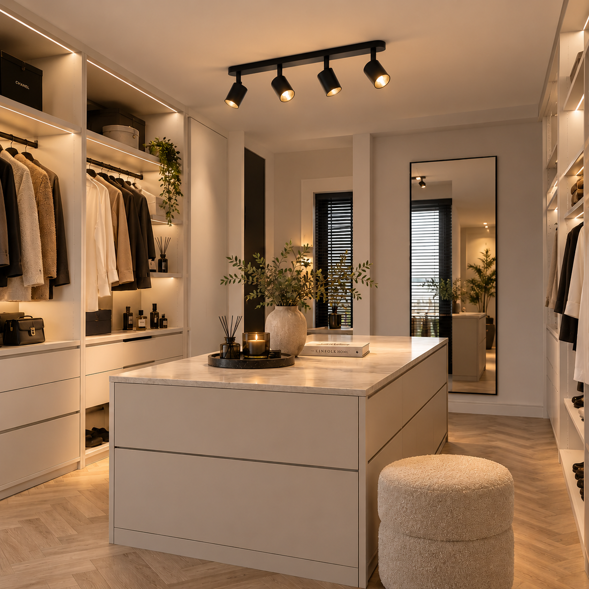 4-Spotlight Ceiling Track Light – Matt Black – view 4 | BROKLEN