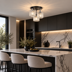 3-Light Glass Rod Ceiling Light – view 3 | BROKLEN