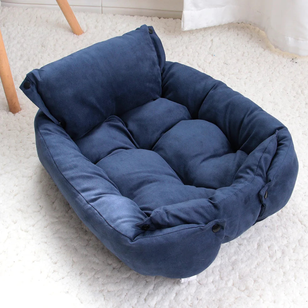 Luxury Pet Bed | 3-in-1 Convertible Dog & Cat Bed with Soft Cotton Feel | Cozy Retreat for Ultimate Comfort | BROKLEN - view 6