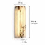 Ribbed Alabaster Wall Light – view 10 | BROKLEN
