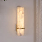 Alabaster & Brass LED Wall Sconce – view 19 | BROKLEN