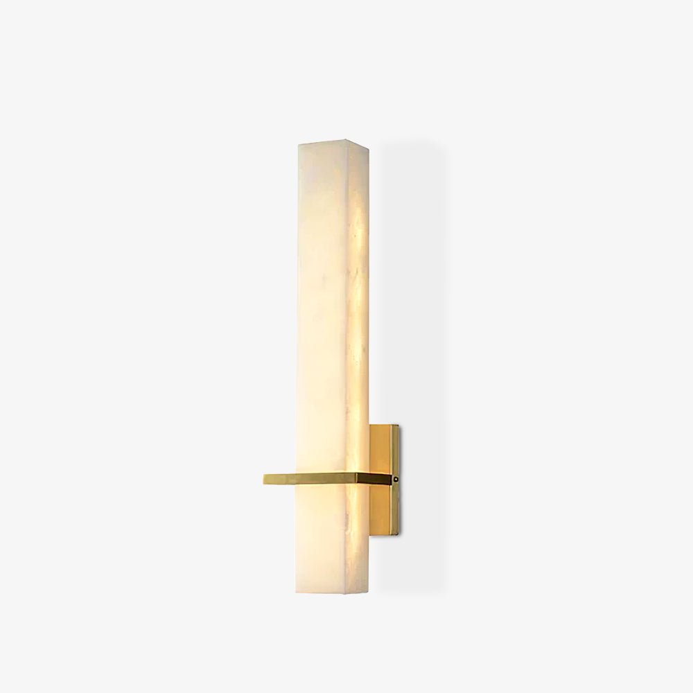 Alabaster & Brass LED Wall Sconce – view 27 | BROKLEN
