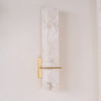 Alabaster & Brass LED Wall Sconce – view 5 | BROKLEN