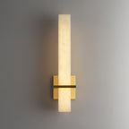 Alabaster & Brass LED Wall Sconce – view 3 | BROKLEN