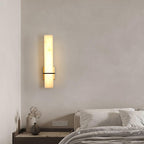 Alabaster & Brass LED Wall Sconce – view 23 | BROKLEN