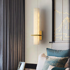 Alabaster & Brass LED Wall Sconce – view 13 | BROKLEN