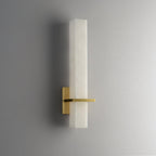 Alabaster & Brass LED Wall Sconce – view 10 | BROKLEN