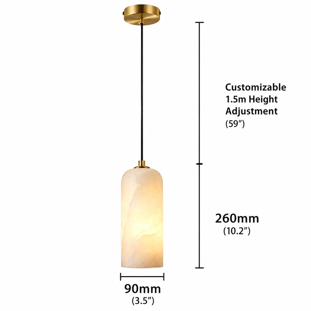 Alabaster Pendant Light – Natural Stone – view 17 | BROKLEN