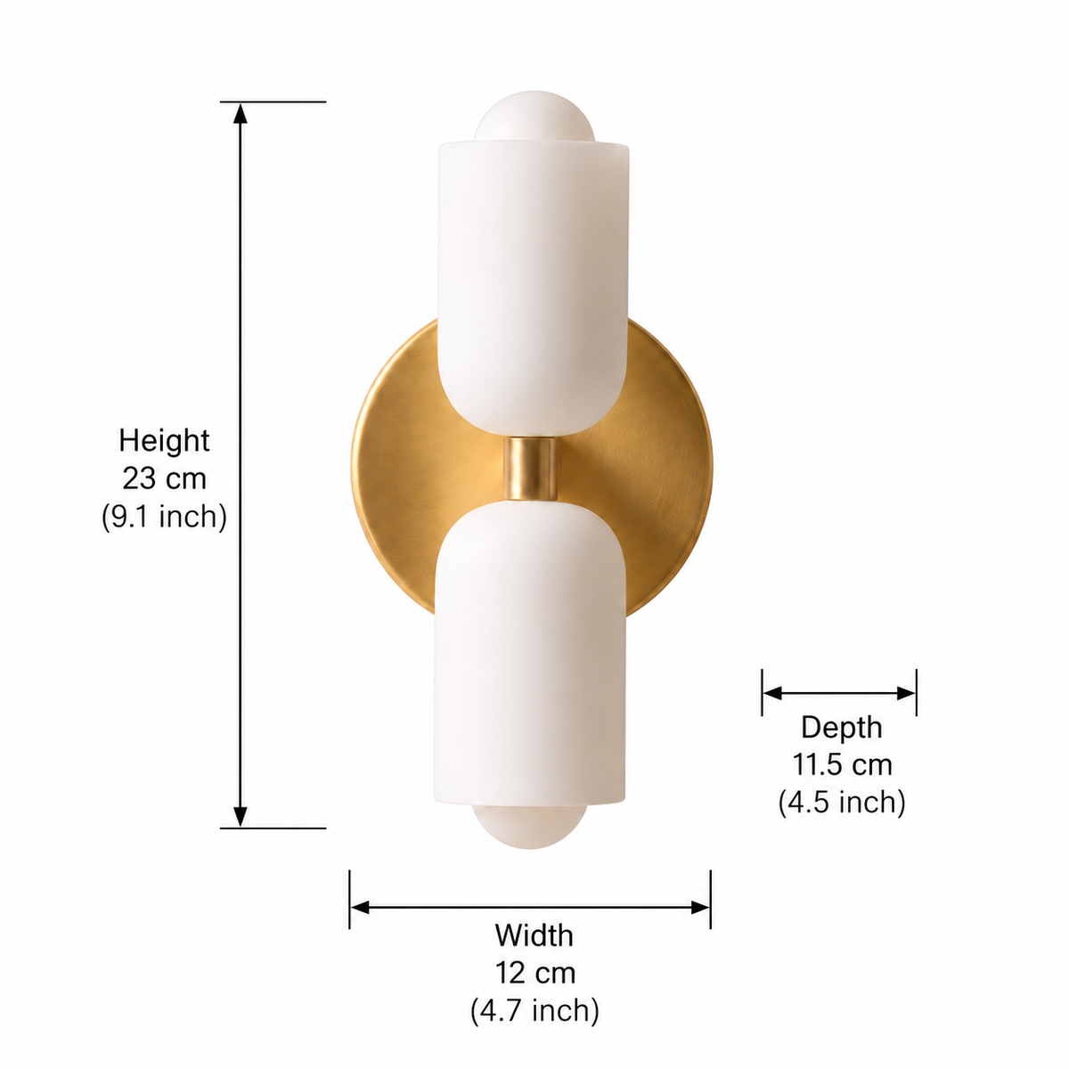 Minimalist Wall Light – Acrylic Diffuser – view 16 | BROKLEN