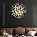 9-Light Crystal Sputnik Chandelier – view 3 | BROKLEN