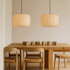 Ribbed Silk Pendant Lamp – view 4 | BROKLEN