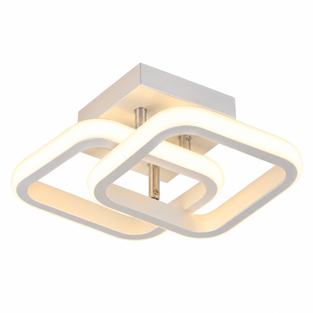 Modern Twisted Ring LED Ceiling Light – view 9 | BROKLEN