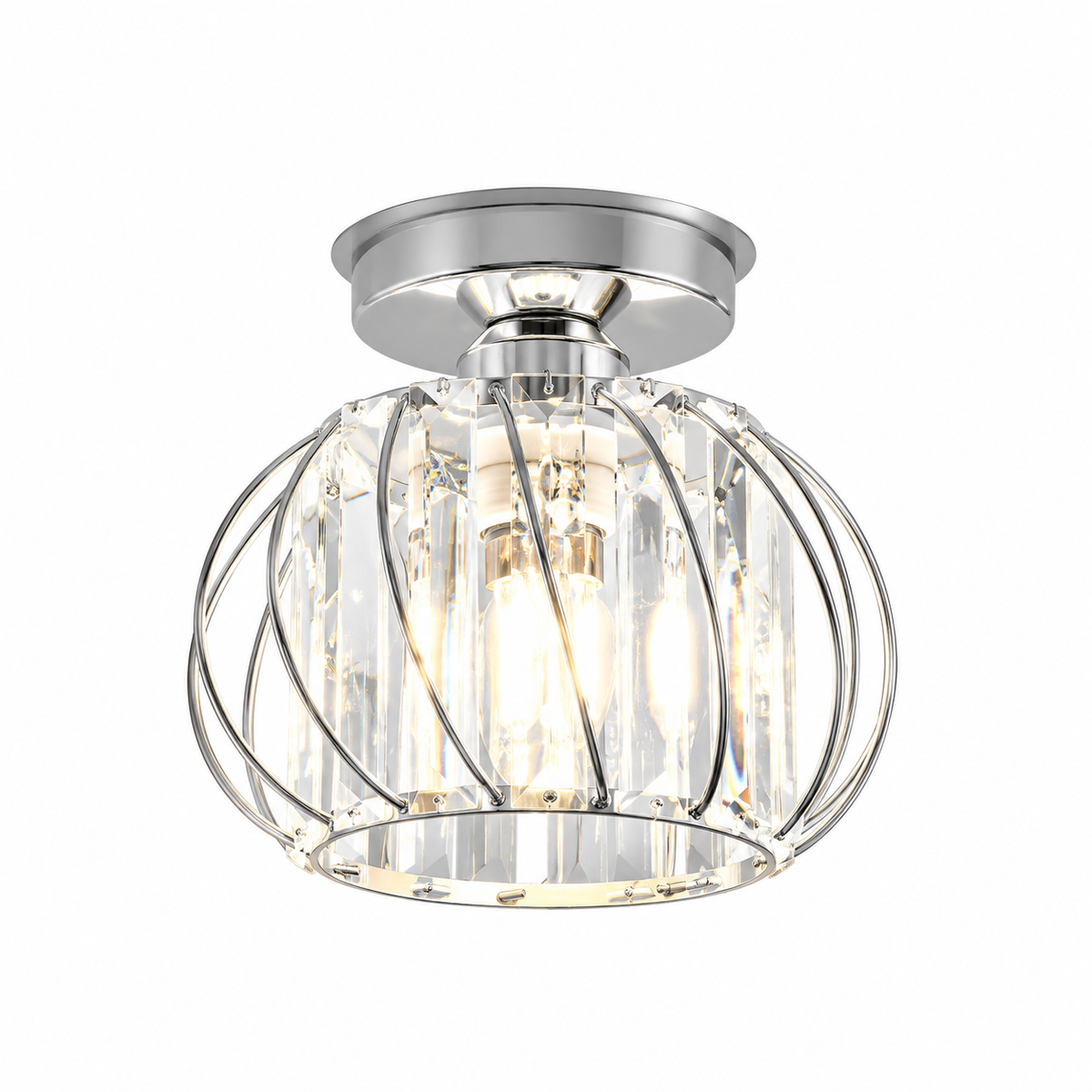 Compact Glass Rod Flush Ceiling Light – view 10 | BROKLEN