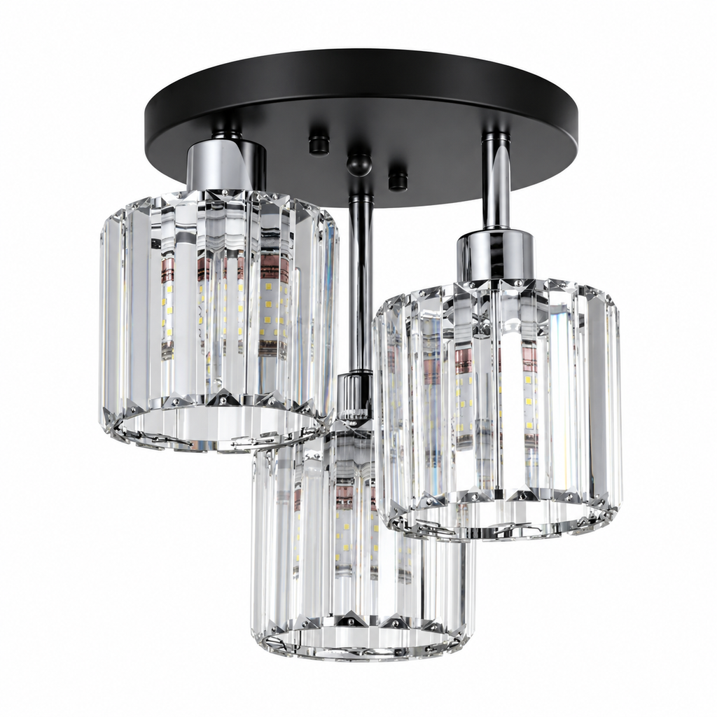 3-Light Glass Rod Ceiling Light – view 10 | BROKLEN
