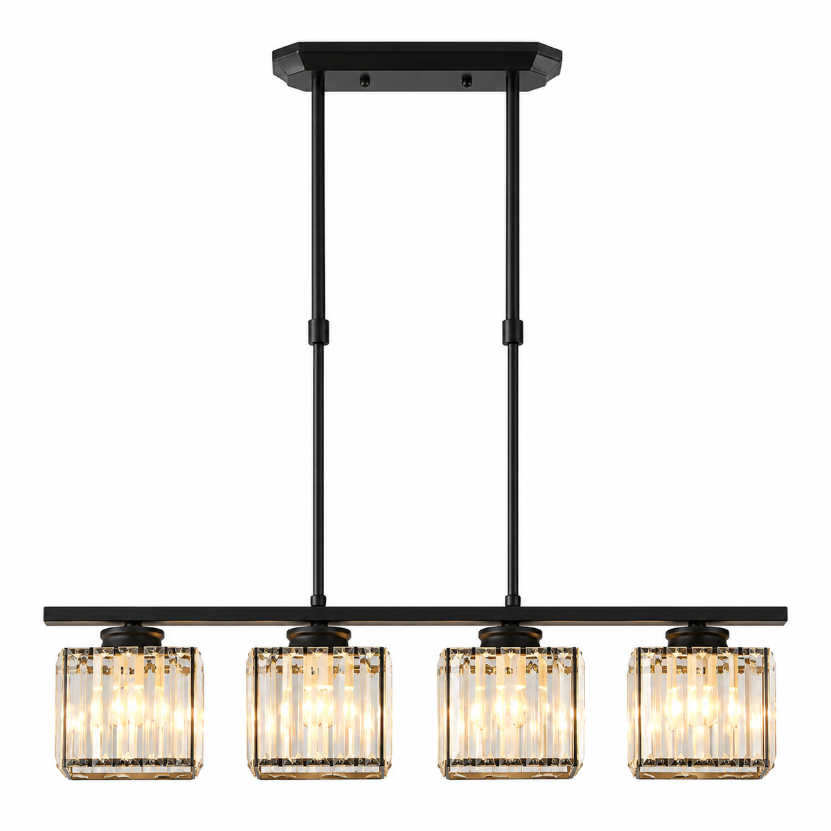 Glass Shade Linear Pendant Light – view 10 | BROKLEN
