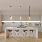 Alabaster Pendant Light – Natural Stone – view 2 | BROKLEN