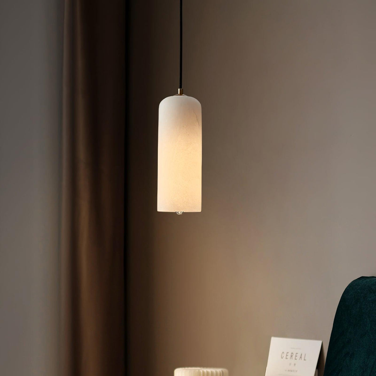 Alabaster Pendant Light – Natural Stone – view 4 | BROKLEN