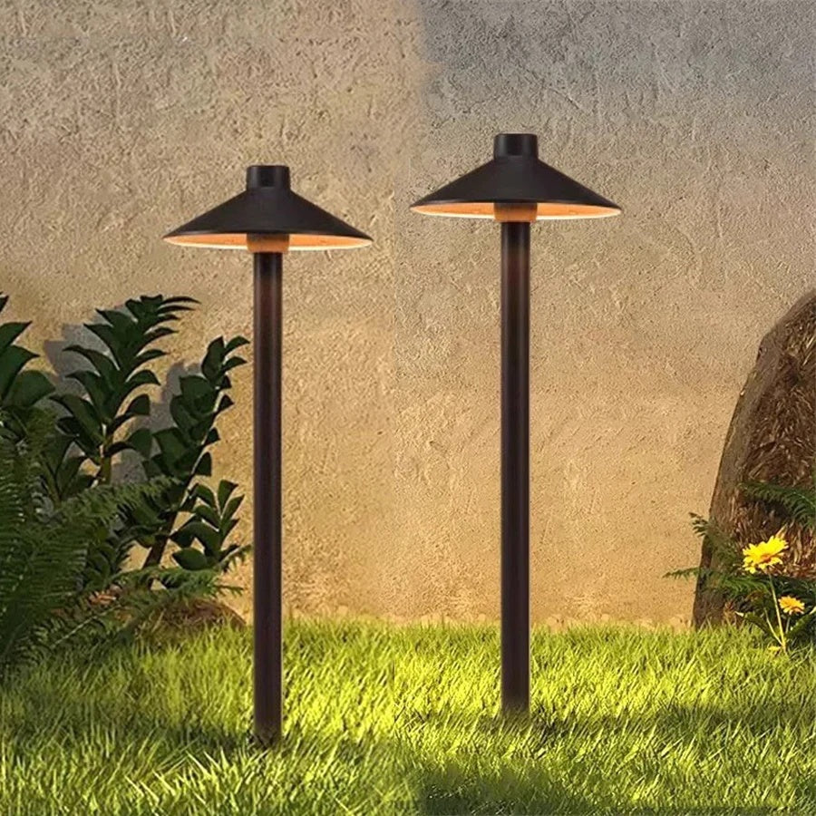 Mushroom Outdoor Path Light – view 2 | BROKLEN