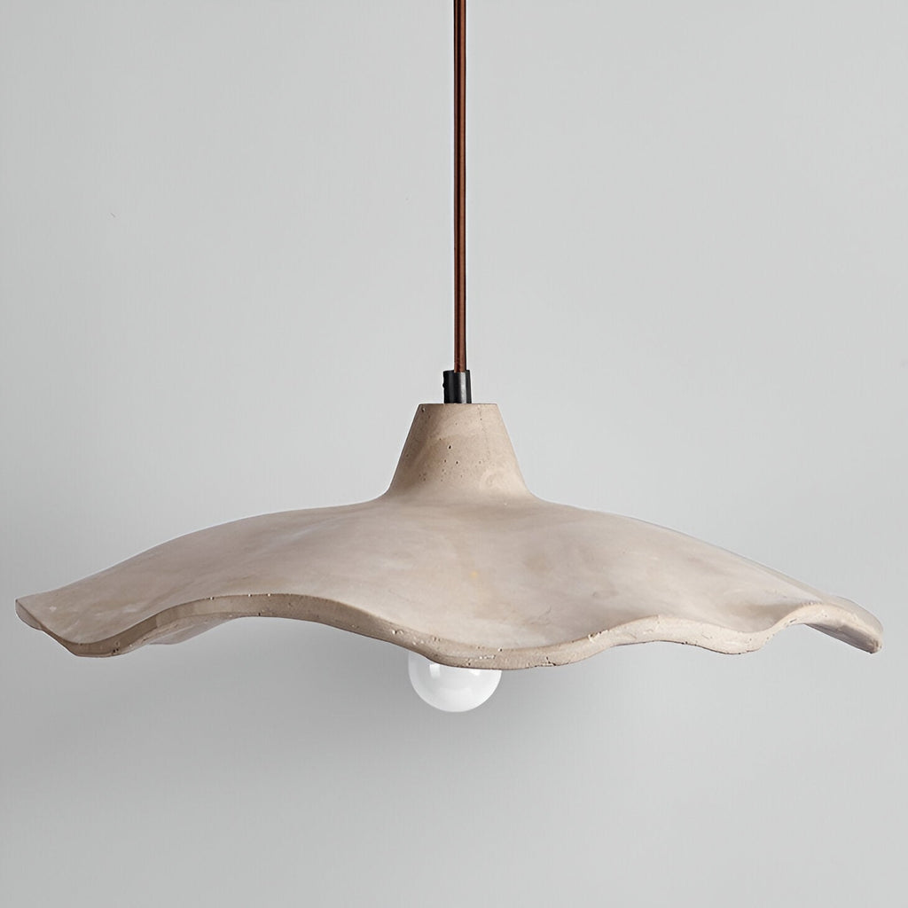 Flower-Shaped Cement Pendant Light – Wabi-Sabi – view 16 | BROKLEN