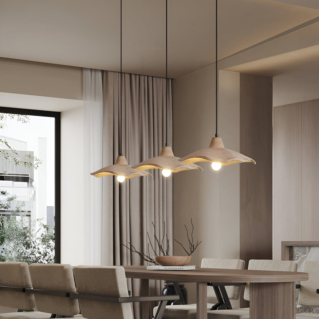 Flower-Shaped Cement Pendant Light – Wabi-Sabi – view 12 | BROKLEN