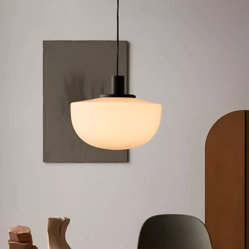 Contemporary Curved Resin Pendant Light – view 5 | BROKLEN