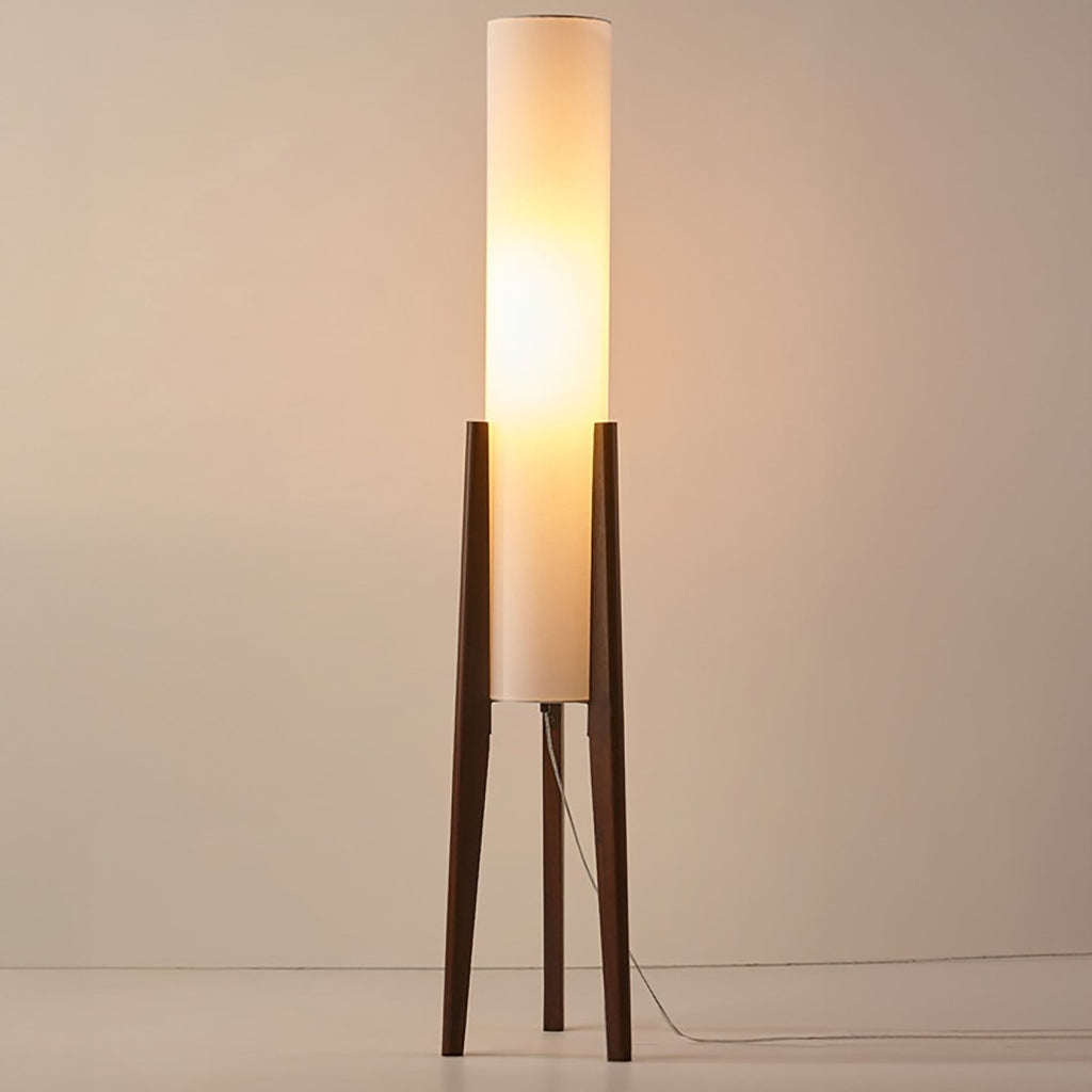 Japandi Walnut Floor Lamp – Solid Wood – view 7 | BROKLEN