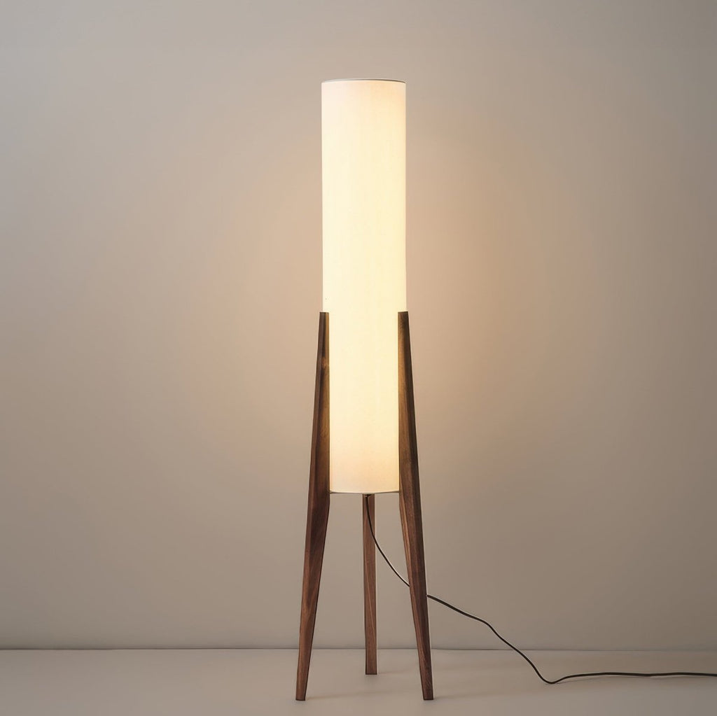 Japandi Walnut Floor Lamp – Solid Wood – view 6 | BROKLEN