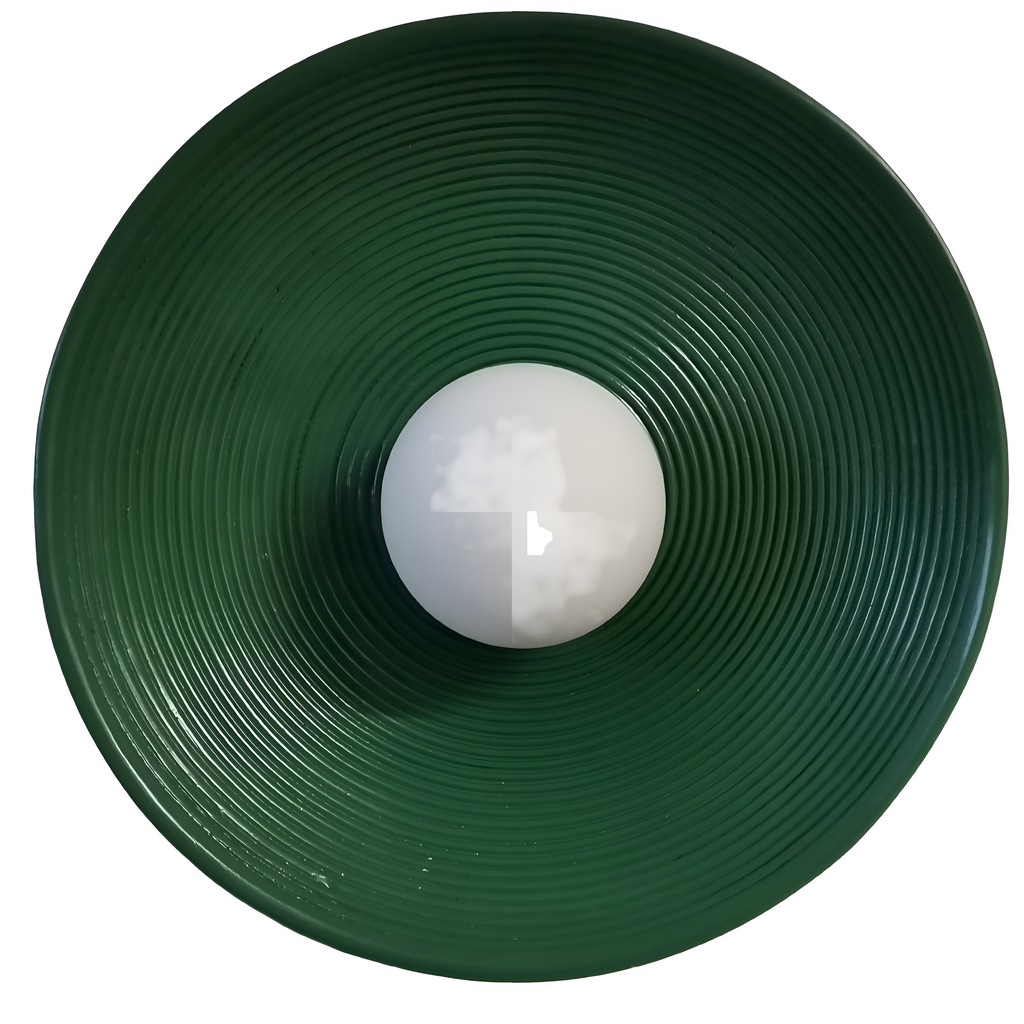 Retro Japandi Round Resin Wall Light – view 4 | BROKLEN