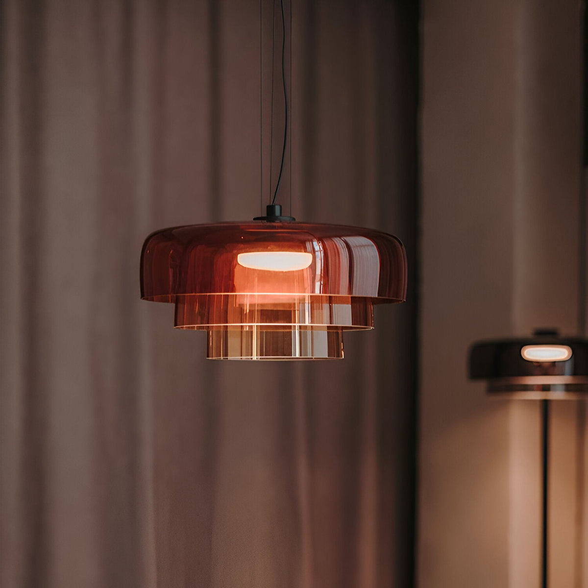 Nordic Celestial Glass Pendant Light – view 3 | BROKLEN