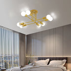 Modern Sputnik Semi-Flush Mount Chandelier – view 4 | BROKLEN