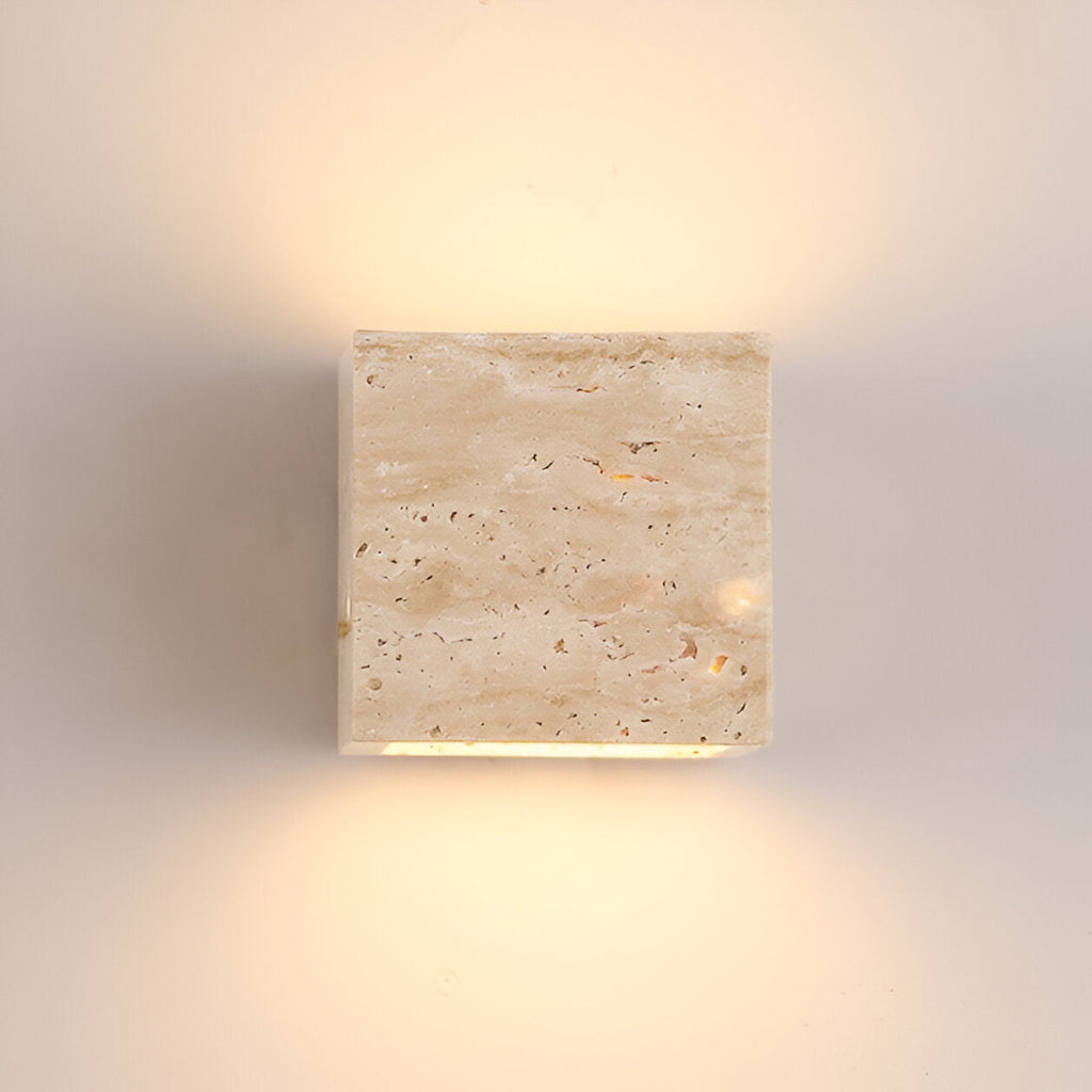 Japandi Travertine Up & Down Wall Light – Indoor & Outdoor – view 8 | BROKLEN