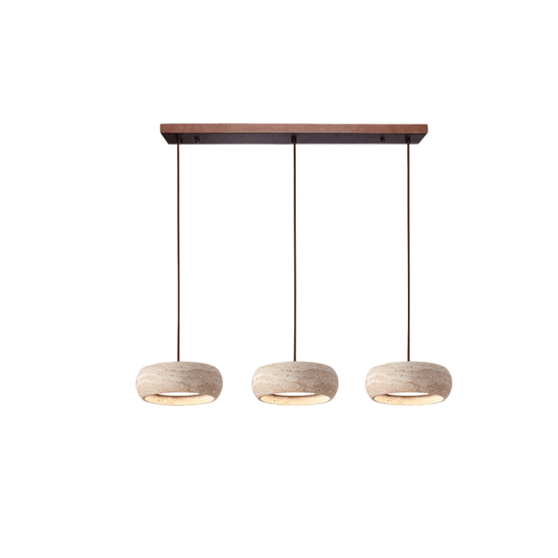 Wabi-Sabi Travertine Pendant Light – view 3 | BROKLEN