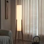 Japandi Walnut Floor Lamp – Solid Wood – view 9 | BROKLEN