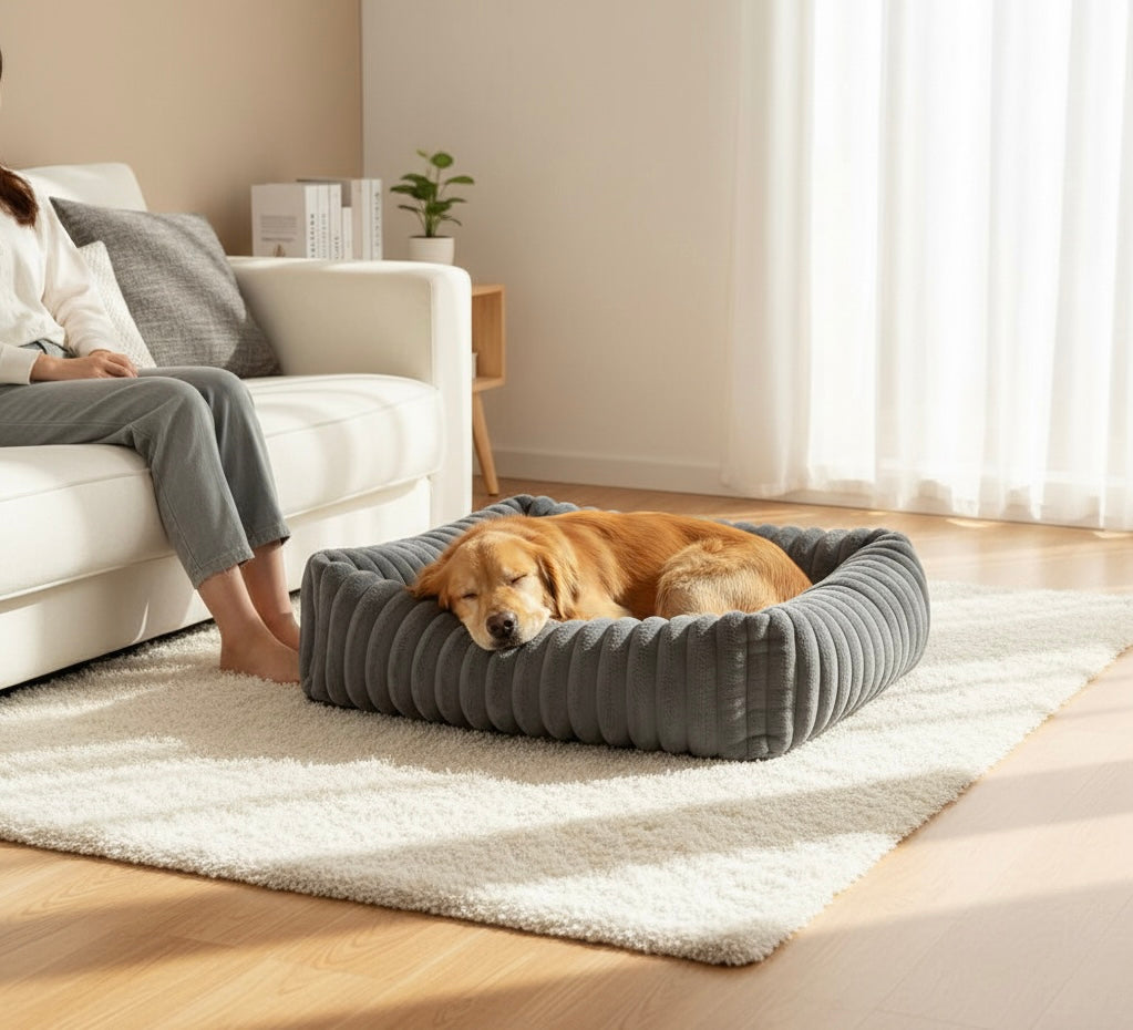 Orthopedic Dog Bed | Foam Base & Raised Edges | Small & Medium | 5 Colors | Hand Washable | BROKLEN