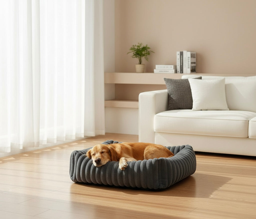 Orthopedic Dog Bed | Foam Base & Raised Edges | Small & Medium | 5 Colors | Hand Washable | BROKLEN - view 2