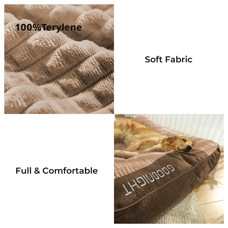 Orthopedic Dog Bed | Plush Polyester | XL, XXL & 3XL | Hand Washable | Brown & Grey | BROKLEN - view 18