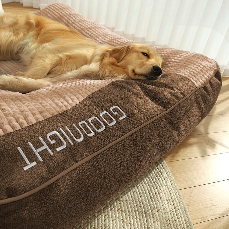 Orthopedic Dog Bed | Plush Polyester | XL, XXL & 3XL | Hand Washable | Brown & Grey | BROKLEN - view 19