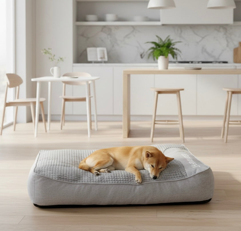 Orthopedic Dog Bed | Plush Polyester | XL, XXL & 3XL | Hand Washable | Brown & Grey | BROKLEN - view 6