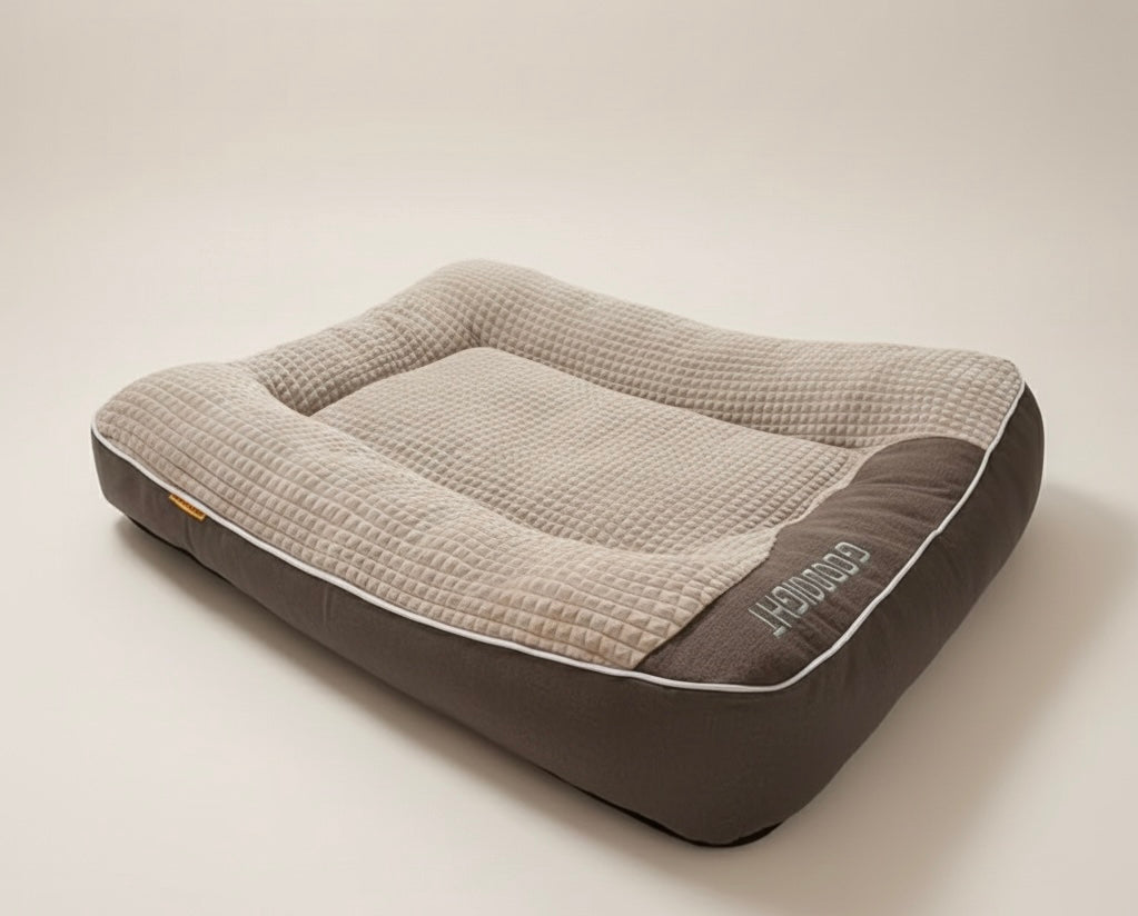 Orthopedic Dog Bed | Plush Polyester | XL, XXL & 3XL | Hand Washable | Brown & Grey | BROKLEN - view 2
