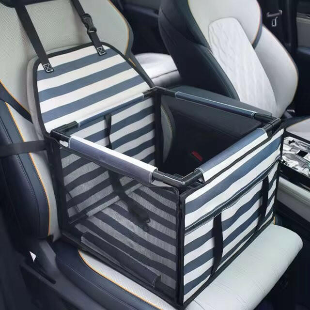 Elevated Dog Car Seat – Side Storage Pockets & Adjustable Straps for Small Dogs | BROKLEN - view 5