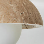 Travertine Ceiling Spotlight with Glass Globe – E27 – view 6 | BROKLEN