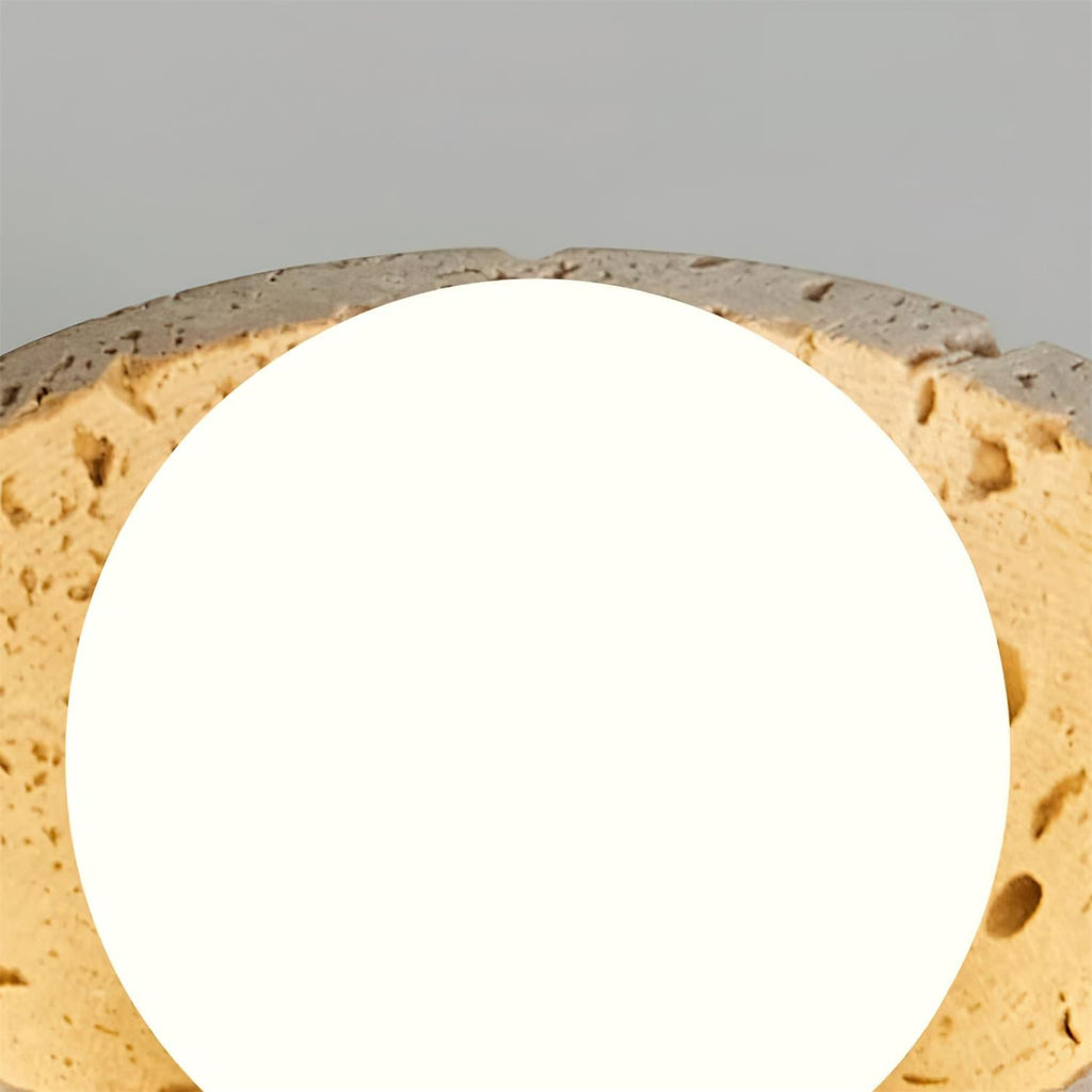 Travertine Ceiling Spotlight with Glass Globe – E27 – view 7 | BROKLEN