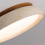 Travertine LED Ceiling Light – Japandi – view 9 | BROKLEN