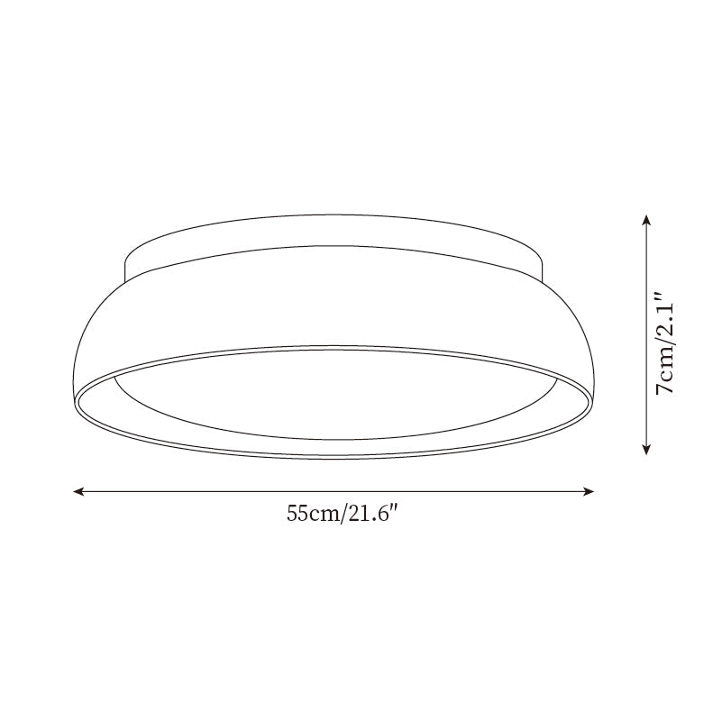 Travertine LED Ceiling Light – Japandi – view 11 | BROKLEN