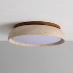 Travertine LED Ceiling Light – Japandi – view 7 | BROKLEN