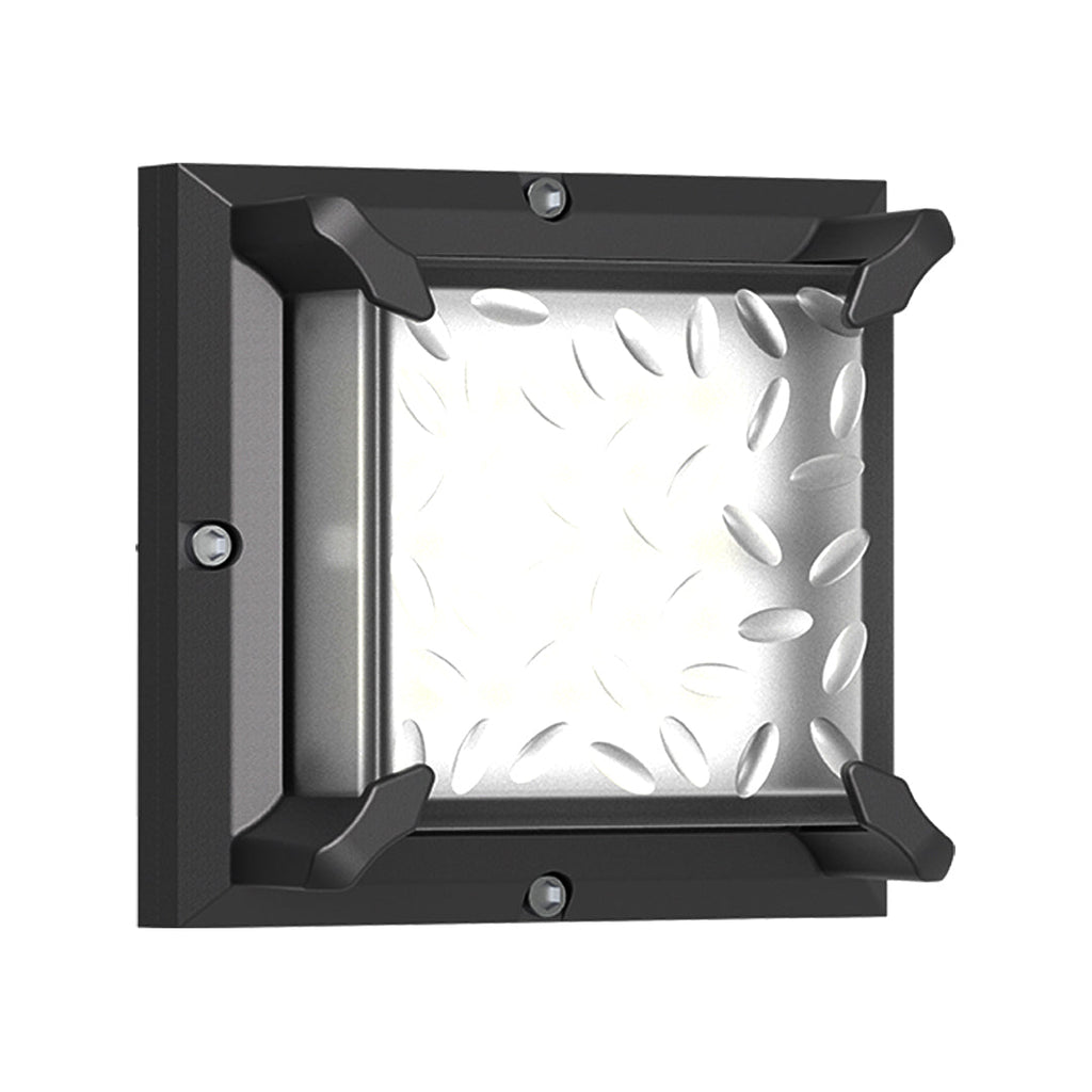 Square Black Waterproof LED Outdoor Wall Light – view 4 | BROKLEN