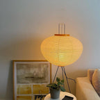 Japanese Rice Paper Floor Lamp – view 3 | BROKLEN