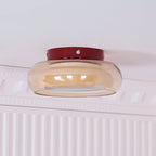 Retro Glass Flush Mount Ceiling Light – view 12 | BROKLEN