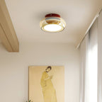 Retro Glass Flush Mount Ceiling Light – view 4 | BROKLEN